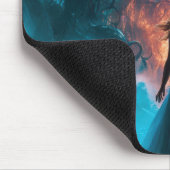 Mysterious Dreamlike Enchanted Dark Magical.Forest Mousepad (Ecke)