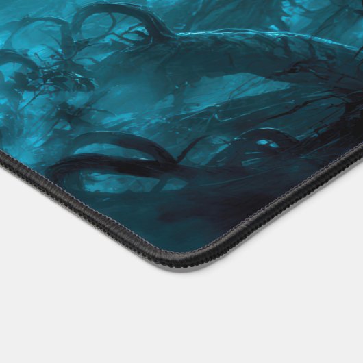 Mysterious Dreamlike Enchanted Dark Magical.Forest Schreibtischunterlage (Ecke)