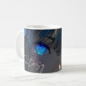 Mysterious Fantasy Girl - Ocean Art Aesthetic Kaffeetasse (Vorderseite Links)