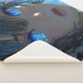 Mysterious Fantasy Girl - Ocean Art Aesthetic Sherpadecke (3/4)