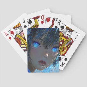 Mysterious Fantasy Girl - Ozean-Kunstästhetik Spielkarten