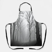 Mysterious Foggy Forest Path Schürze (Vorderseite)