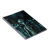 Mysterious Grey Alien Notizblock (Rechte Seite)