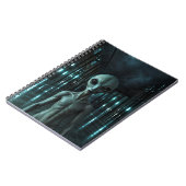 Mysterious Grey Alien Notizblock (Linke Seite)