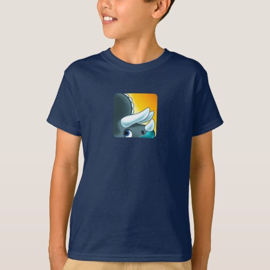 MYSTERIOUS HORNED DINOSAUR von Jeff Willis Art T-Shirt (Vorderseite)
