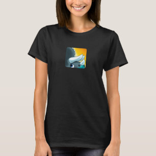 MYSTERIOUS HORNED DINOSAUR von Jeff Willis Art T-Shirt