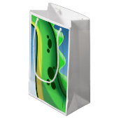 MYSTERIOUS LONG NECK DINOSAUR von Jeff Willis Art Kleine Geschenktüte (Vorderseite Schrägansicht)