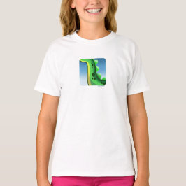 MYSTERIOUS LONG NECK DINOSAUR von Jeff Willis Art  T-Shirt