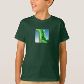 MYSTERIOUS LONG NECK DINOSAUR von Jeff Willis Art T-Shirt (Vorderseite)
