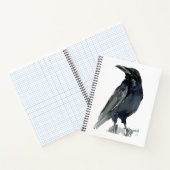 Mysterious Raven Illustration Notizblock (Innenseite)