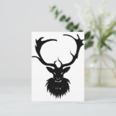 Mysterious Stag Postkarte (Stehend Vorderseite)