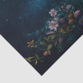 Mysterious Twilight, Moth Floral Companion FLIPPED Seidenpapier (Ausschnitt)
