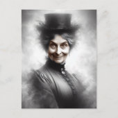 Mysterious Victorian Woman Portrait Art Postkarte (Vorderseite)