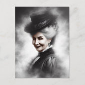 Mysterious Victorian Woman Portrait Art Postkarte (Vorderseite)