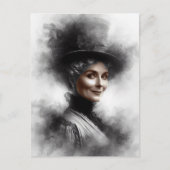 Mysterious Victorian Woman Portrait Art Postkarte (Vorderseite)