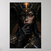 Mysterious Warrior Queen Wall Art Poster (Vorne)