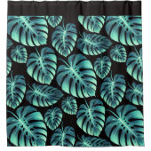 Mysterium Monstera Duschvorhang (Vorderseite)