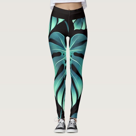 Mysterium Monstera Leggings (Vorderseite)