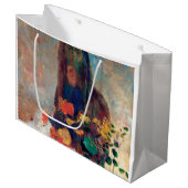 Mysterium, Redon große Geschenktasche Geschenktüte (Vorderseite Schrägansicht)