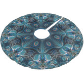 Mysterium Space Mandala Polyester Weihnachtsbaumdecke (Schrägansicht)