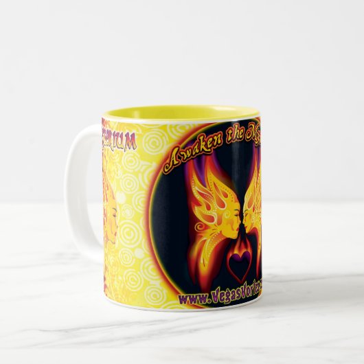 Mysterium Tasse, 15oz Zweifarbige Tasse (Vorderseite Links)