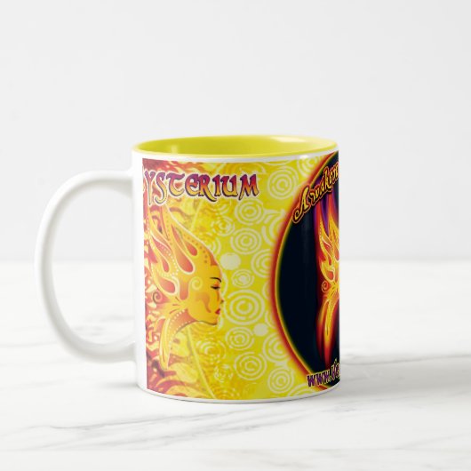 Mysterium Tasse, 15oz Zweifarbige Tasse (Links)