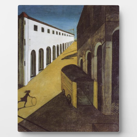 Mysterium und Melancholie von Giorgio de Chirico Fotoplatte (Vorderseite)