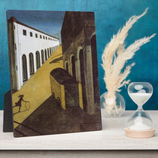 Mysterium und Melancholie von Giorgio de Chirico Fotoplatte (Seite)