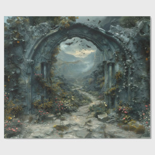 Mystery Arch Vampirecore Halloween   Gothic Geschenkpapier