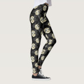 Mystery Bat & Moon Pattern Halloween Leggings (Rechts)