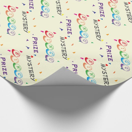 Mystery BINGO Preis mit Confetti Gift Wrap Geschenkpapier (Ecke)