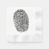 Mystery Black Fingerprint Serviette (Vorderseite)