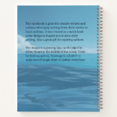 Mystery Bottle Book Cover Inspiration Notebook Notizblock (Rückseite)