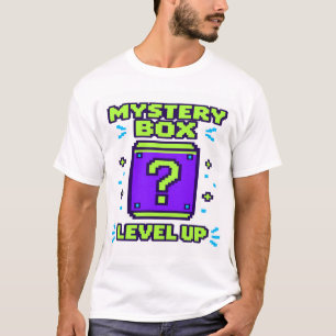 Mystery Box Level Up Retro 8 Bit Pixel Gamer T-Shi T-Shirt