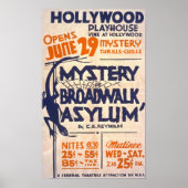 Mystery Broadwalk Asylum Vintage Poster (Vorne)