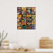 Mystery Comic deckt Vintages Comic ab Poster (Küche)