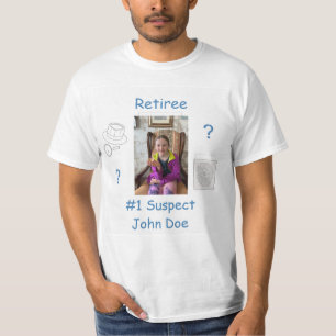 Mystery Crime Solving Beweismittel Board Pensionär T-Shirt