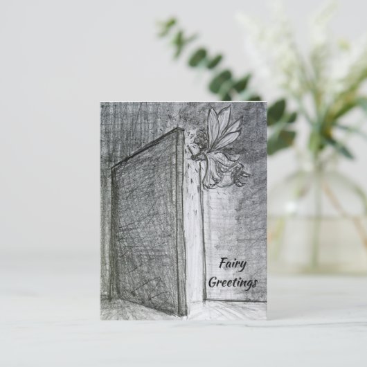 Mystery Fairy Gruß Kunsthandwerk Postkarten (Stehend Vorderseite)