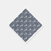 Mystery-Fragezeichen Rätsel blau-grau Serviette (Ecke)