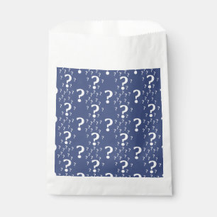 Mystery Fragezeichen Rätsel Puzzle blau Geschenktütchen