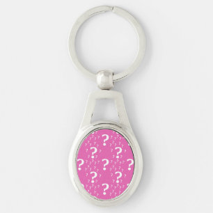 Mystery Fragezeichen Rätsel Puzzle rosa Schlüsselanhänger