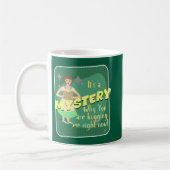Mystery Fun Snarky Retro Reader Hausfrau Kaffeetasse (Links)
