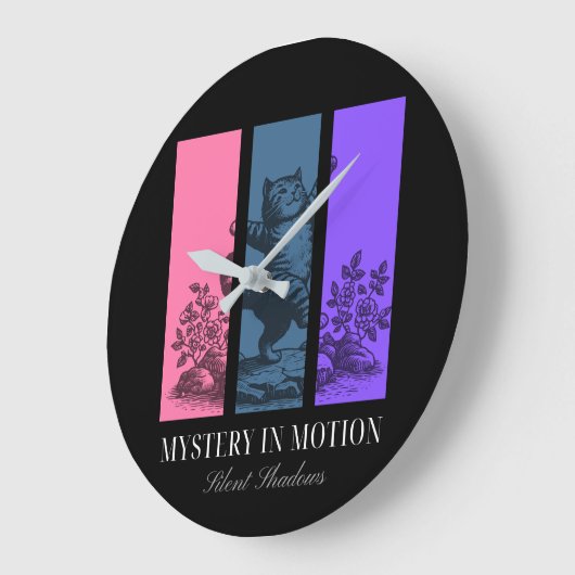 "Mystery in Motion" Wall Clock Große Wanduhr (Winkel)