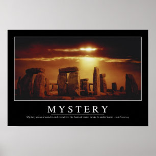 Mystery: Inspiration für Zitat Poster