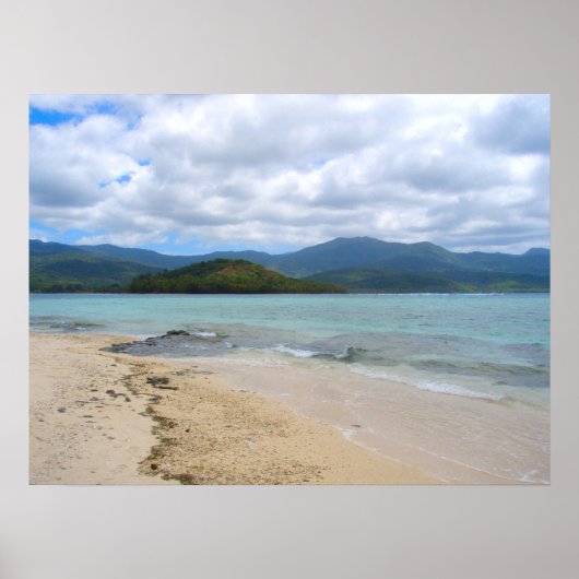 Mystery Island Vanuatu Beach Landschaft Poster (Vorne)