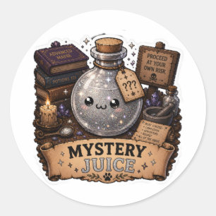 Mystery Juice Lustiger Fantasy-Trank Aufkleber