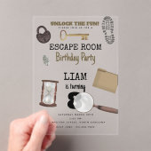 Mystery Kids Secret Agent Spy Detection Geburtstag Acryleinladungen (Insitu (Handheld))