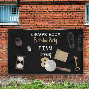 Mystery Kids Secret Agent Spy Detection Geburtstag Banner