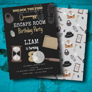 Mystery Kids Secret Agent Spy Detection Geburtstag Einladung