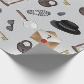 Mystery Kids Secret Agent Spy Deteme Theme Geschenkpapier (Ecke)